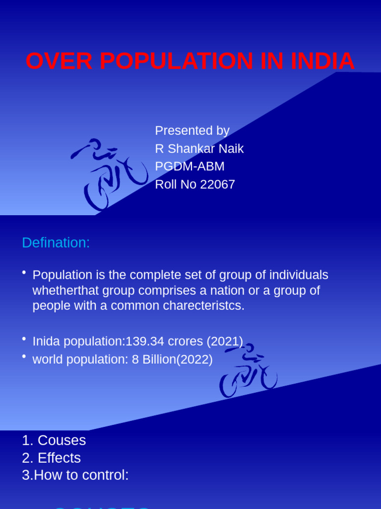 Over Population in India | PDF