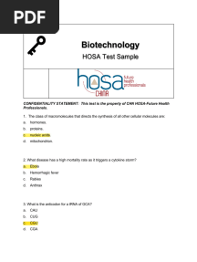 Hosa MCQ