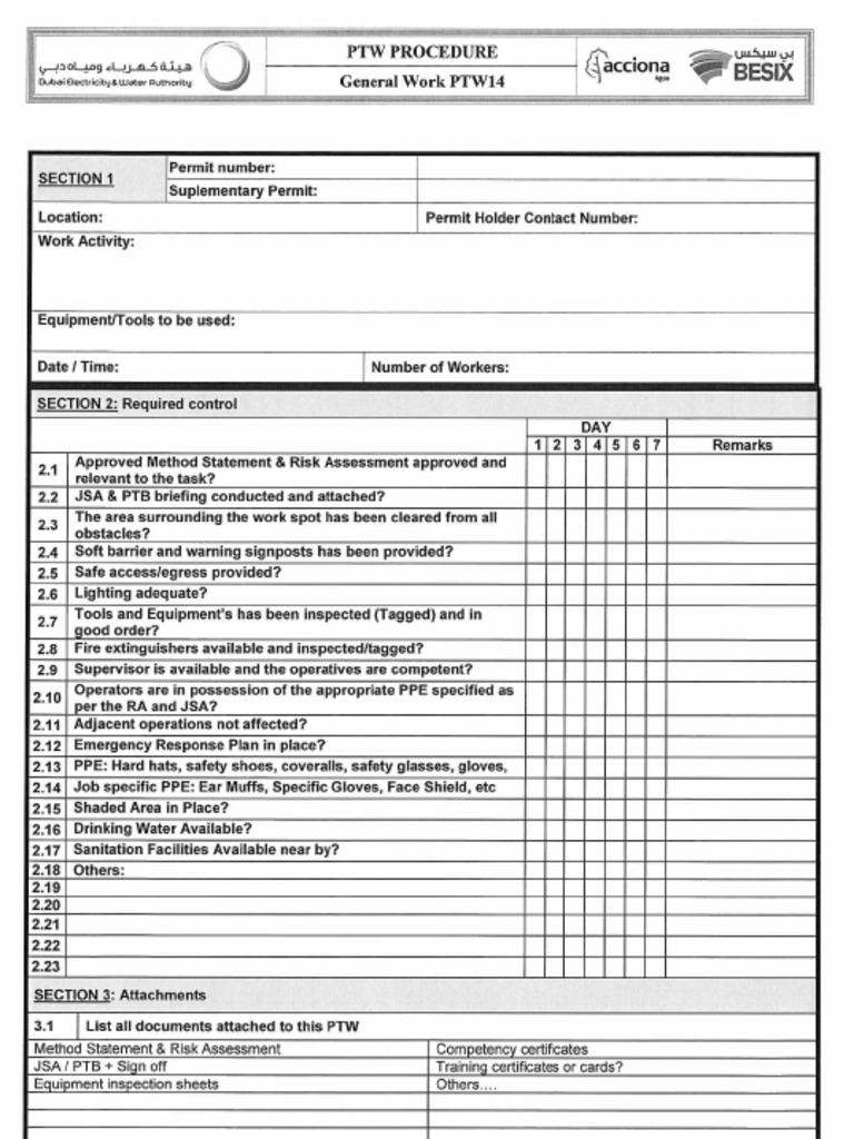 General Work Permit | PDF