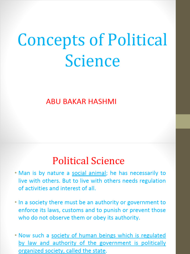 Understanding Political Science Concepts | PDF | Family | Social Contract