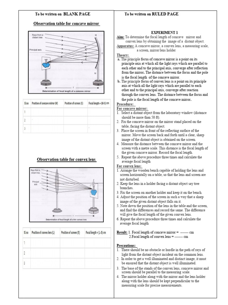 Physics 25138 1 H | PDF | Mirror | Optics