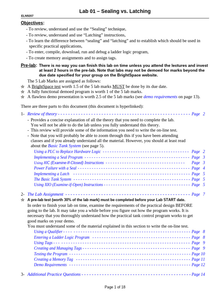 Sealing vs. Latching Techniques Lab | PDF | Programmable Logic ...