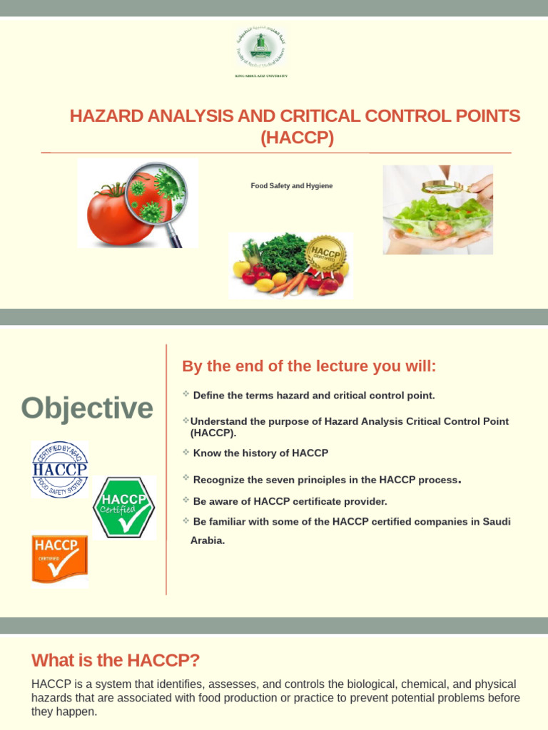 Understanding HACCP Principles | PDF | Hazard Analysis And Critical ...