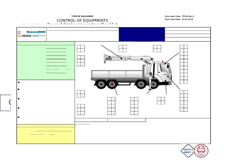 Hi-Up Crane Checklist | PDF | Manufactured Goods | Vehicle Technology