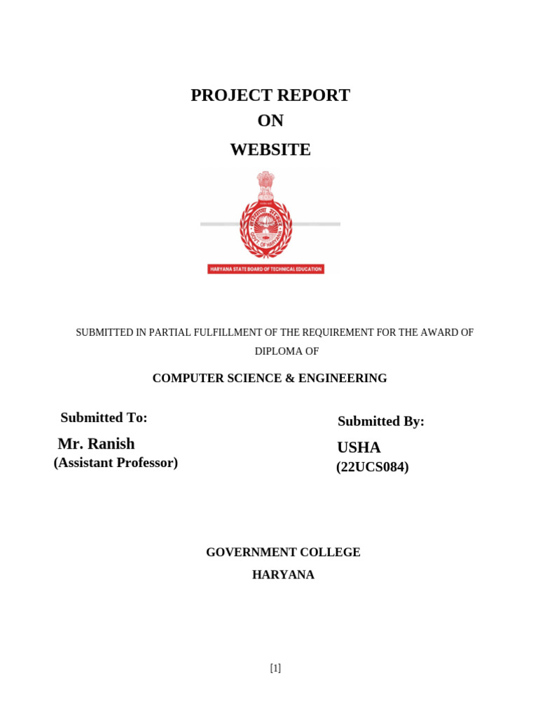 Demo Report Regarding Final Project | PDF | Web Design | World Wide Web