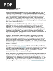 DA Fundraising Memo Seth London