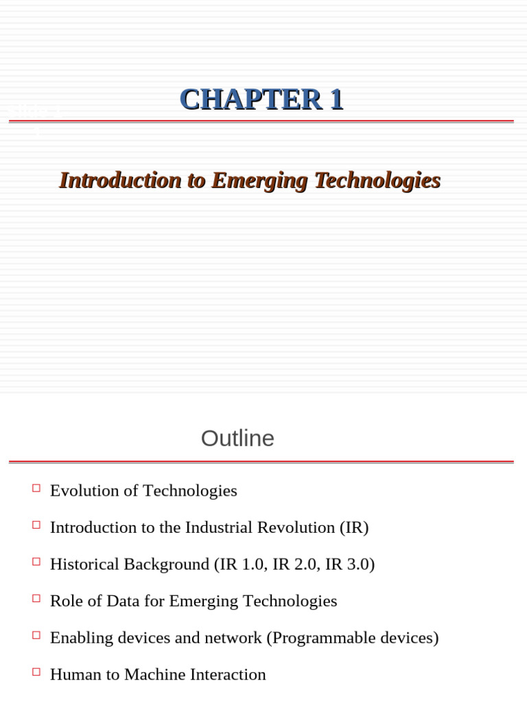 Chapter - 1 - Introduction To Emerging Technologies | PDF | Computer ...