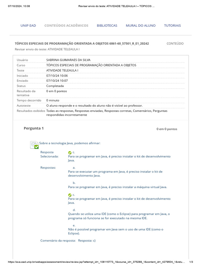Análise de Encapsulamento e Exceções | PDF | Java (linguagem de ...