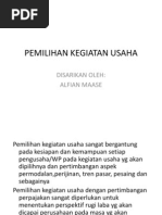 Download PEMILIHAN KEGIATAN USAHA by Hendrio Lasandri SN79803658 doc pdf