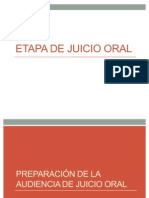 Etapa de Juicio Oral