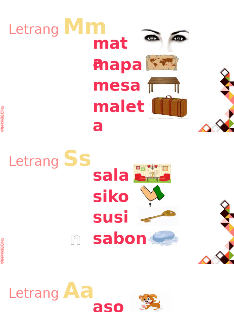 Kinder Quarter 2 - Mga Titik | PDF