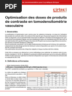Temps d'injection en TDM et contrastes | PDF | Tomodensitométrie ...