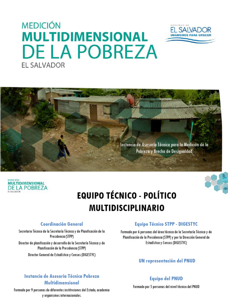 Medición Multidimensional de Pobreza en El Salvador | PDF | Pobreza ...