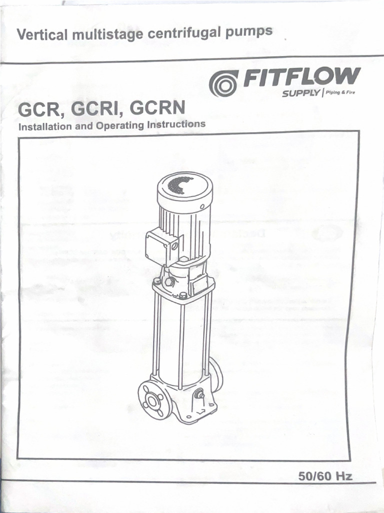 Vertical Multistage Centrifugal Pumps | PDF