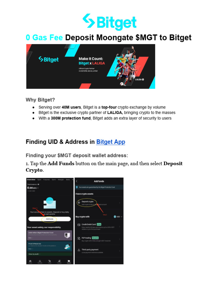How to Deposit $MGT on Bitget | PDF