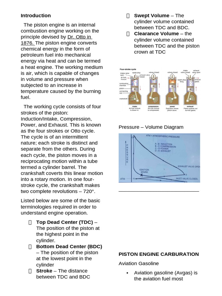 Powerplant Notes | PDF | Internal Combustion Engine | Gasoline