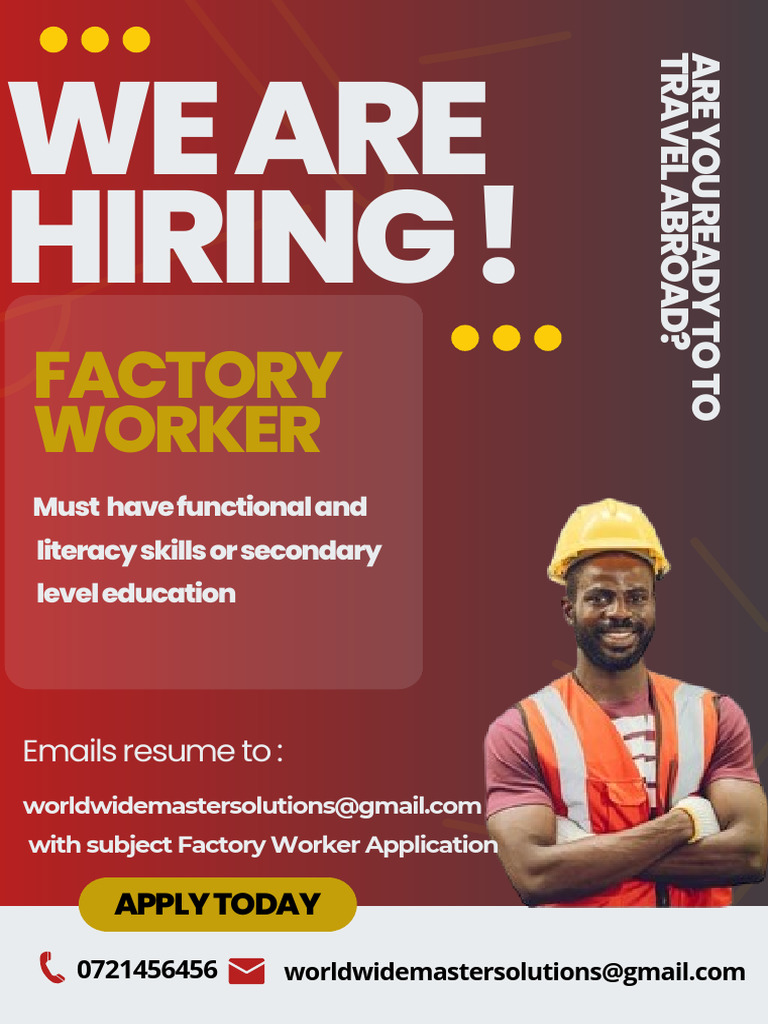 Factory Worker Poster | PDF