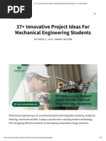 Mechanical Engineering Project Ideas List | PDF | Composite Material ...