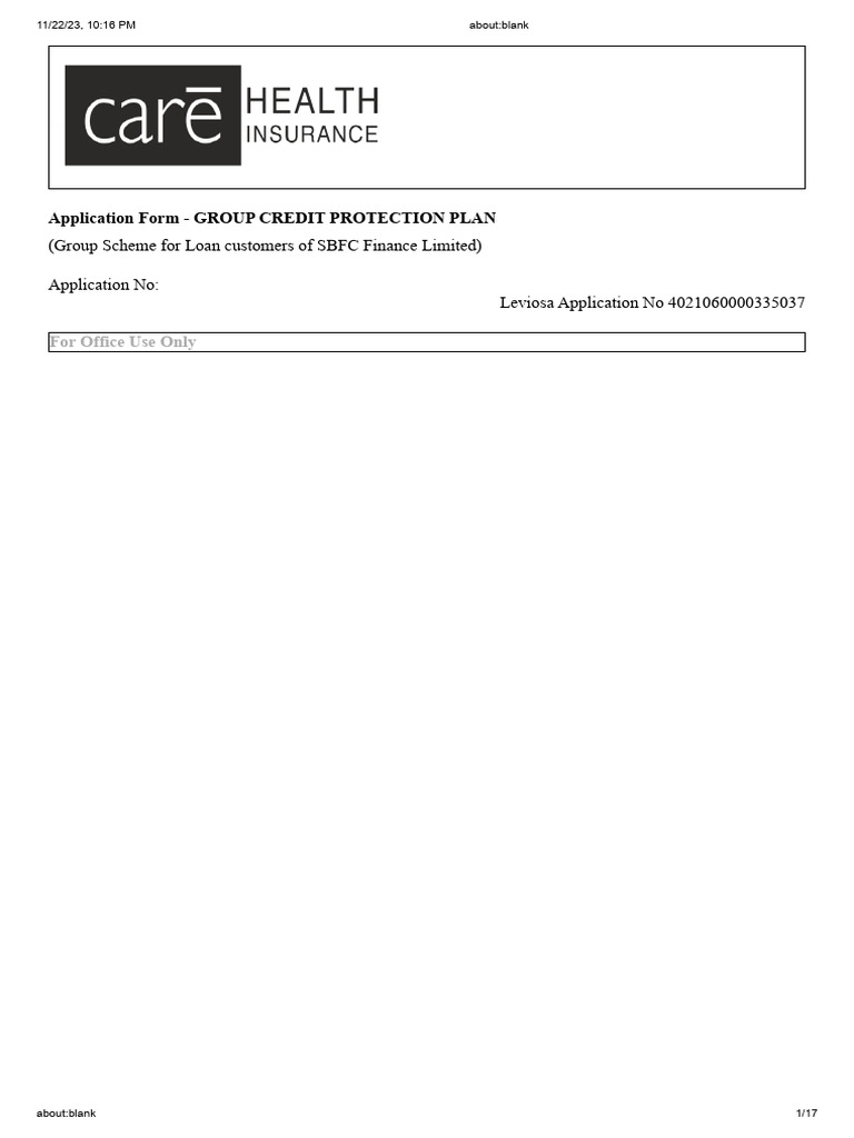 Care | PDF | Insurance | Cheque