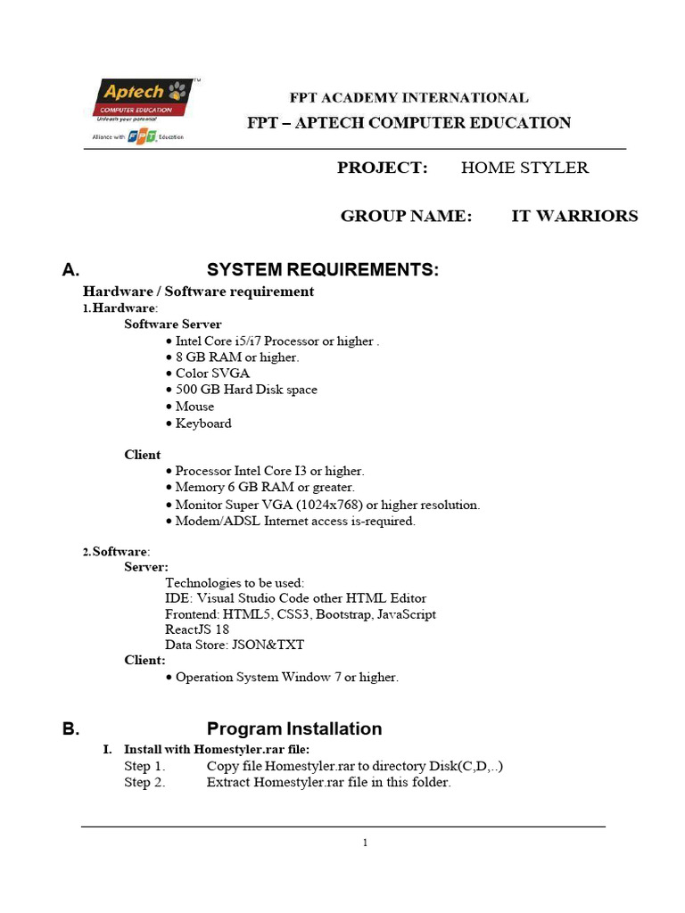 Home Styler Installation Guide | PDF