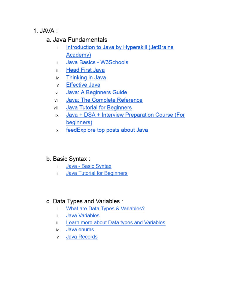 Research For Roadmap | PDF | Java (Programming Language) | Method ...