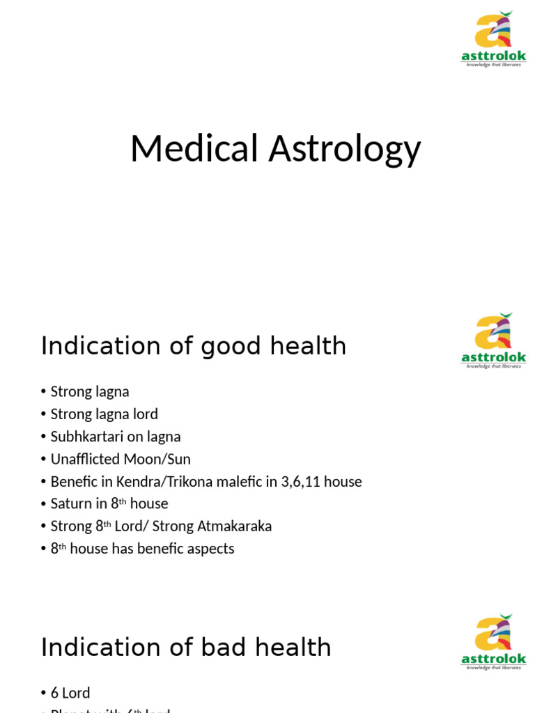 Overview of Medical Astrology Insights | PDF | Planets In Astrology ...