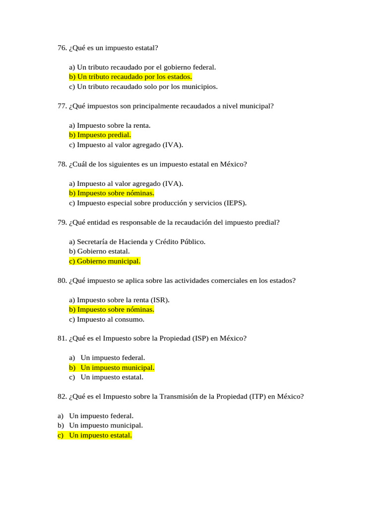 Cuestionario Tema 5 (Martin) | PDF | Impuestos | Impuesto sobre la renta