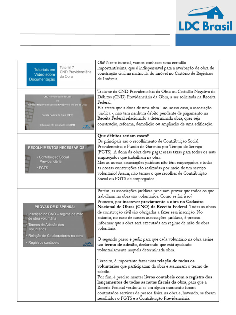 CND Previdenciária: Guia Completo | PDF | Contabilidade
