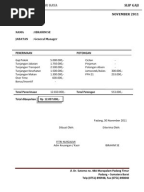Contoh SLIP GAJI