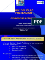 Gestion de La Prevencion - Tendencias Actuales (Ohsas 18000)