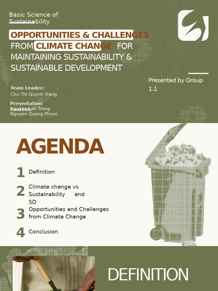 Opportunities and Challenges of Global Change | PDF | Climate Change ...