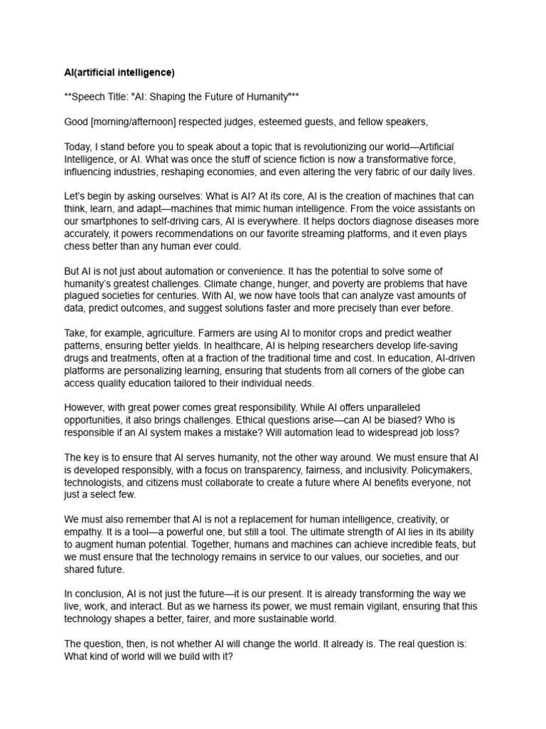 Ai artificial intelligence pdf artificial intelligence