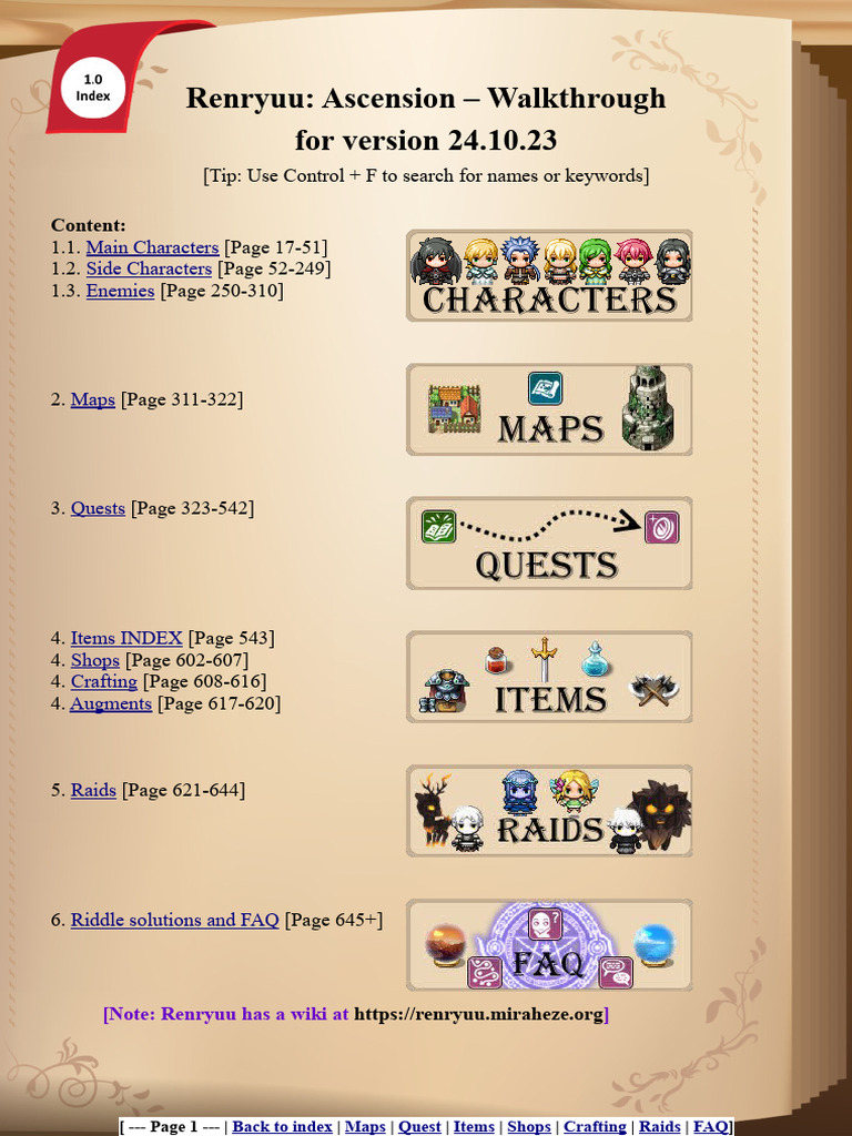 Renryuu: Ascension Walkthrough Guide | PDF | Strategy Guide | Sniper