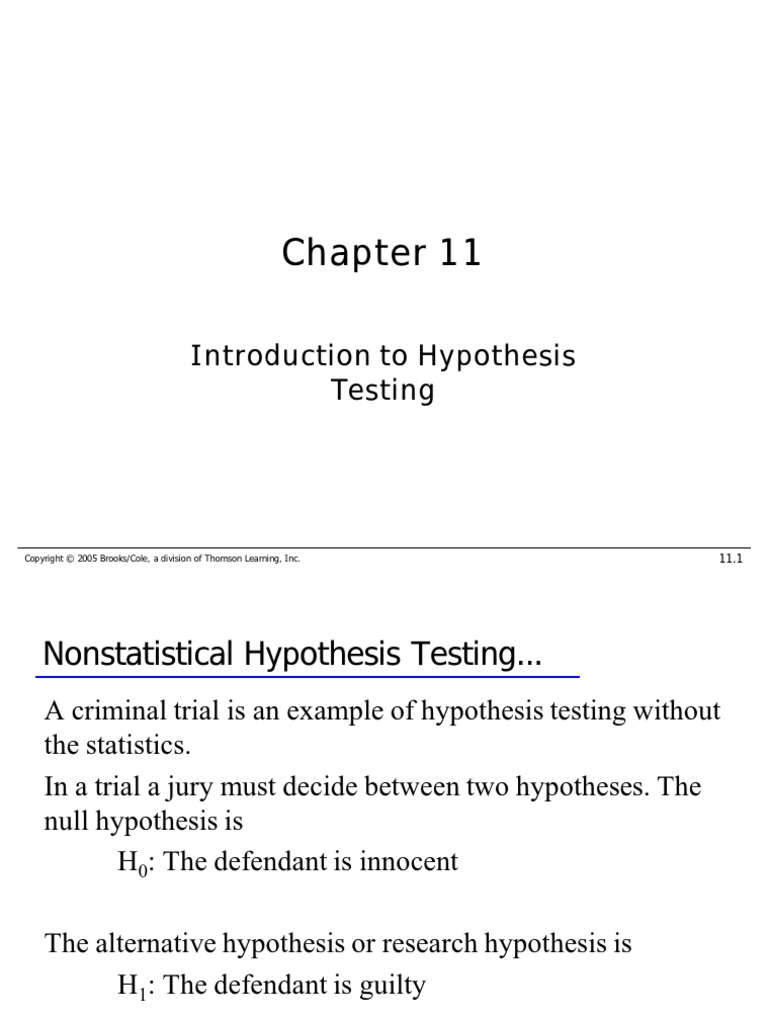 Hypothesis Testing | PDF | Statistical Hypothesis Testing | P Value