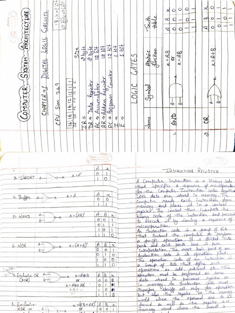Csa Notes 1 | PDF