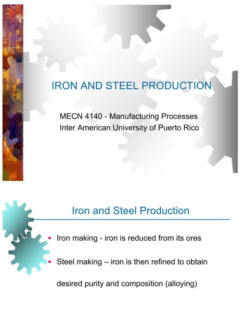 3 - Iron and Steel Production | PDF | Steelmaking | Steel