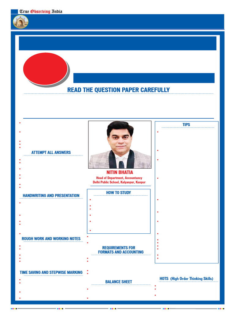 Essential Exam Tips for Accountancy Students | PDF