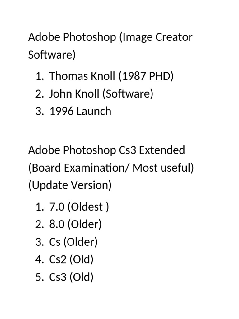 Adobe Photoshop CS3 Extended Overview | PDF | Adobe Photoshop | Graphic ...