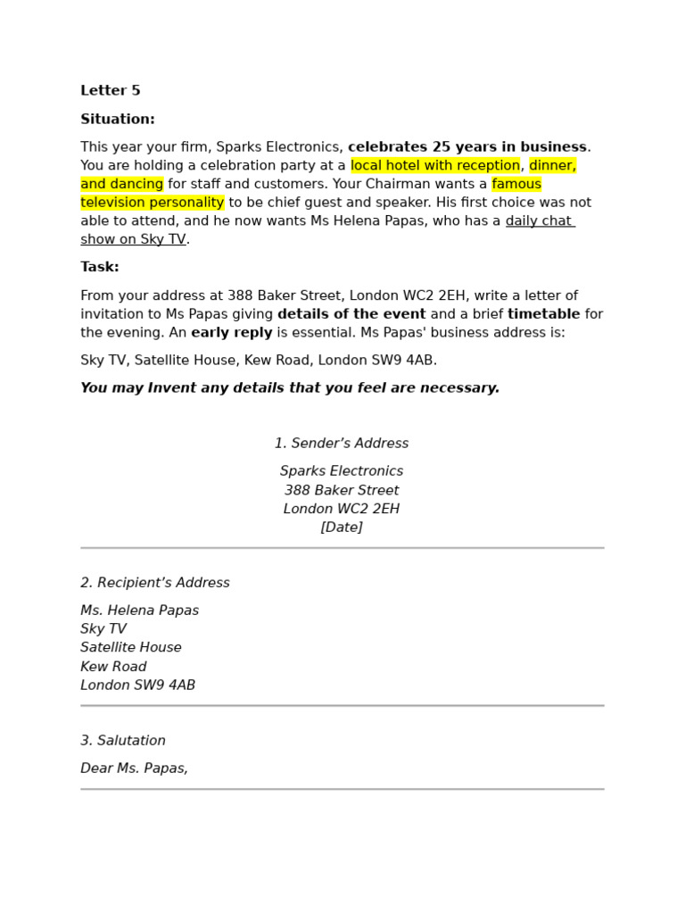 Letter 5 | PDF