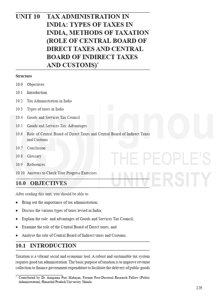 types-of-tax-ignou-pdf-taxes-direct-tax
