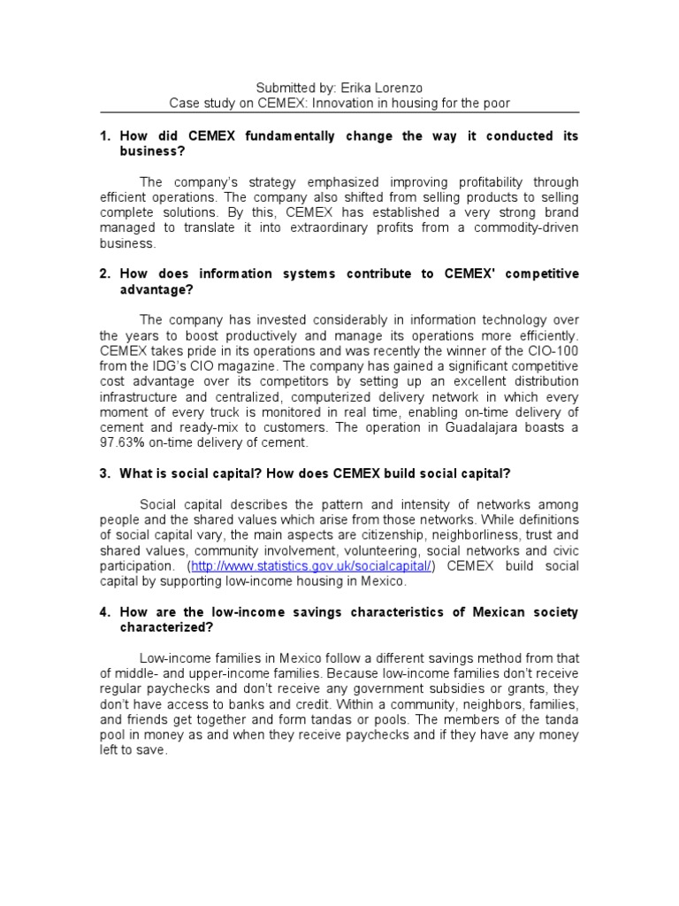 cemex case analysis