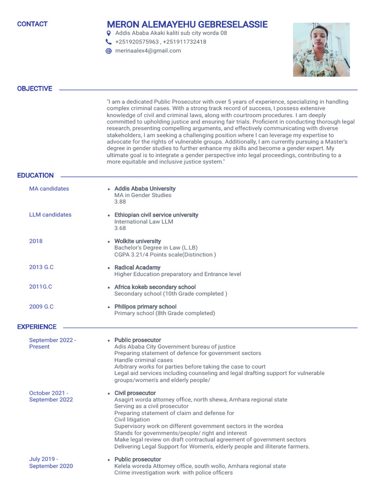 Public Prosecutor CV and Experience Summary | PDF | Prosecutor | Lawyer