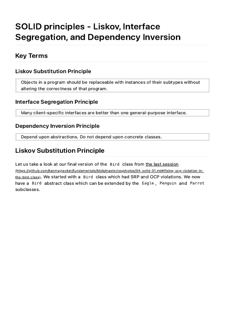 Solid 2 | PDF | Inheritance (Object Oriented Programming) | Method ...