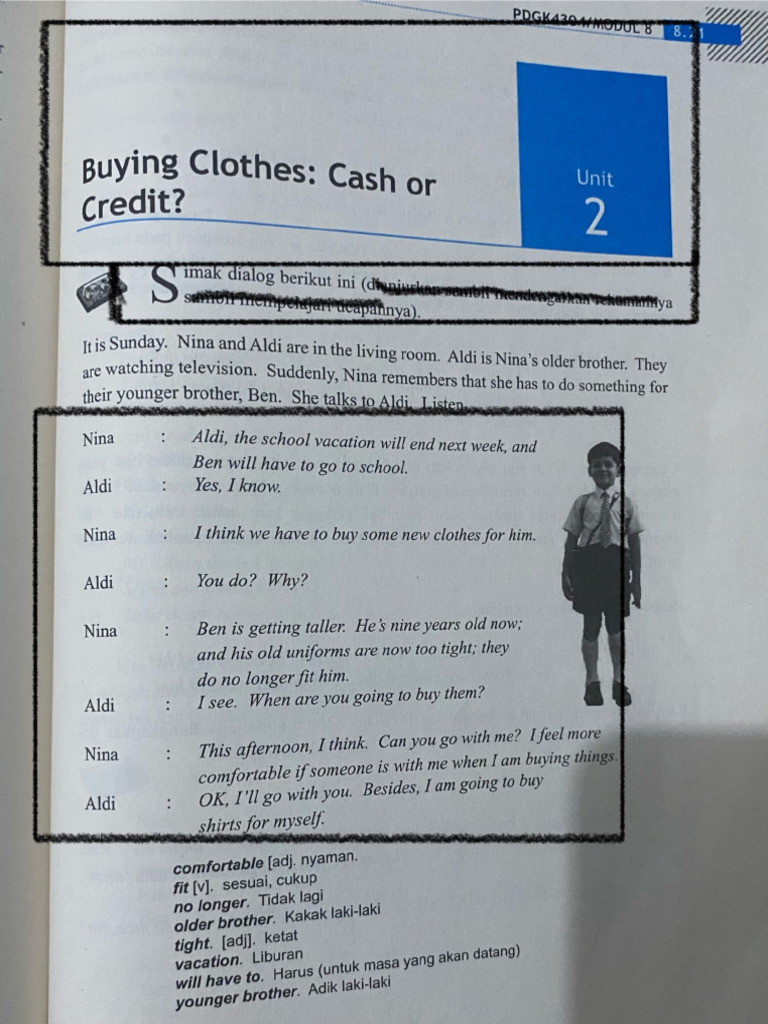 Modul 8 Clothing and Fabrics Unit 2 | PDF
