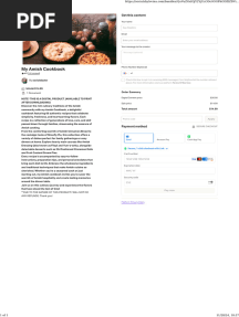My Amish Cookbook Snipfeed