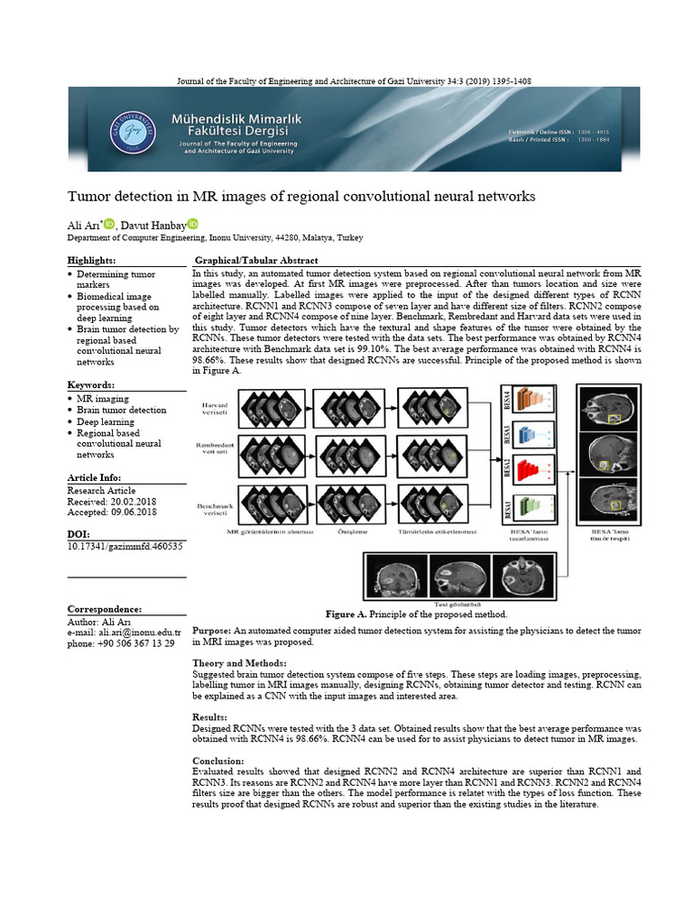 MR Brain Tumor Detection Using RCNN | PDF | Deep Learning | Artificial ...