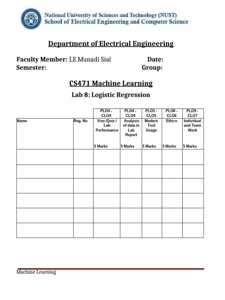 Logistic Regression Lab Exercise | PDF | Regression Analysis | Logistic ...