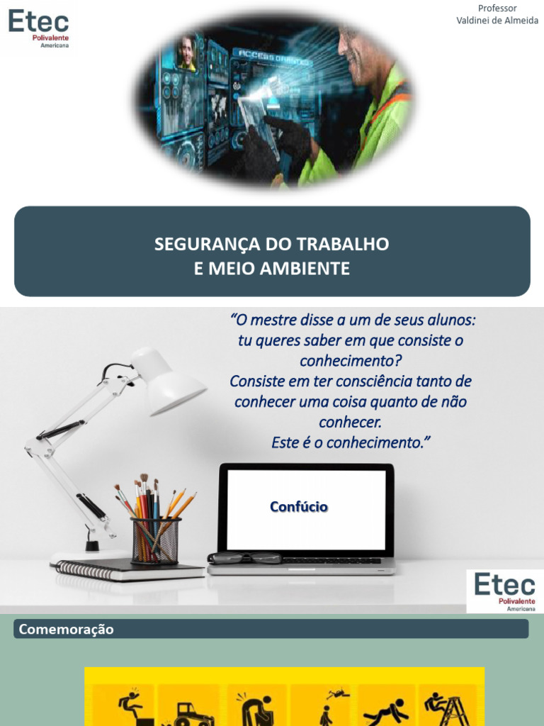 Segurança do Trabalho e Meio Ambiente | PDF | Conhecimento | Ambiente ...