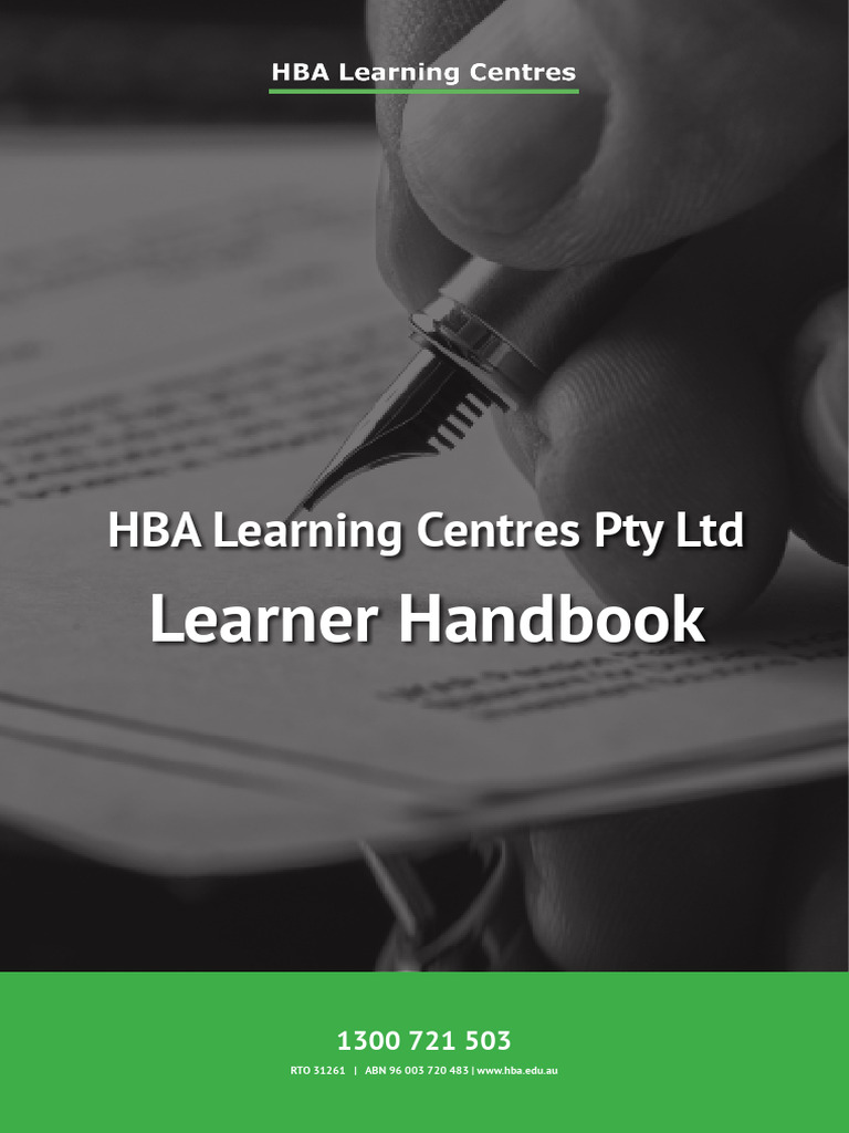 HBA Learner Handbook v4.3 January 2020 | PDF | Vocational Education ...