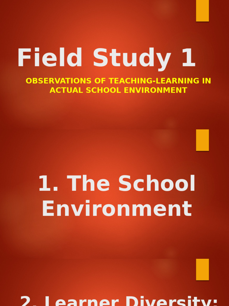 Field Study 1 | PDF